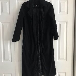 Black trench coat/jacket